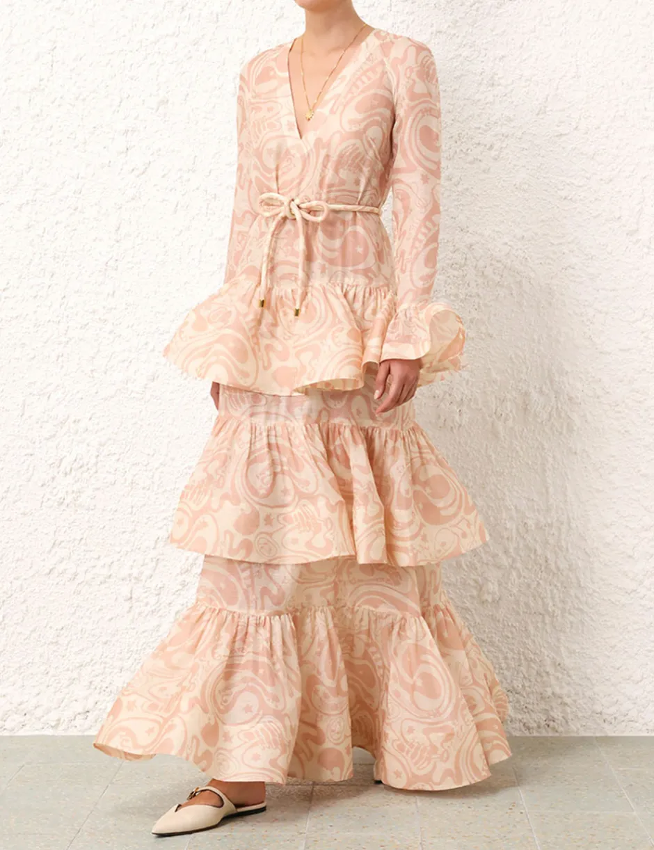 Sale ZIMMERMANN Matchmaker V Neck Gown