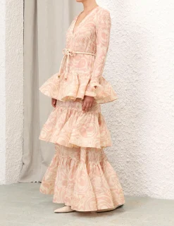 Sale ZIMMERMANN Matchmaker V Neck Gown