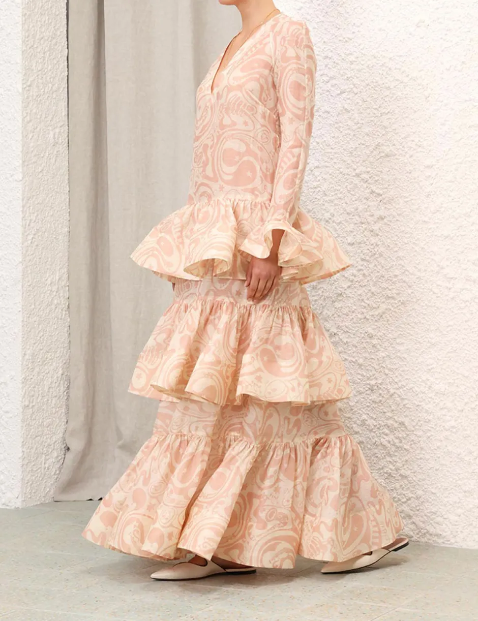 Sale ZIMMERMANN Matchmaker V Neck Gown