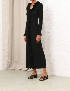 ZIMMERMANN Matchmaker V-Neck Ruffle Dress
