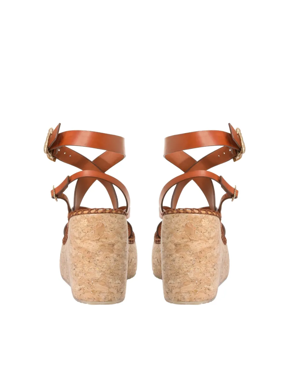 Outlet ZIMMERMANN Multi-Strap Sandal Wedge