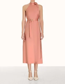 Online ZIMMERMANN Neck Tie Halter Bias Dress