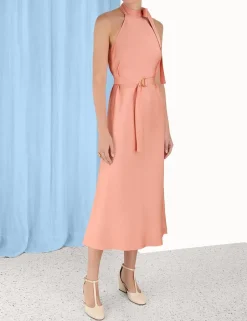 Online ZIMMERMANN Neck Tie Halter Bias Dress
