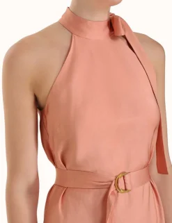 Online ZIMMERMANN Neck Tie Halter Bias Dress