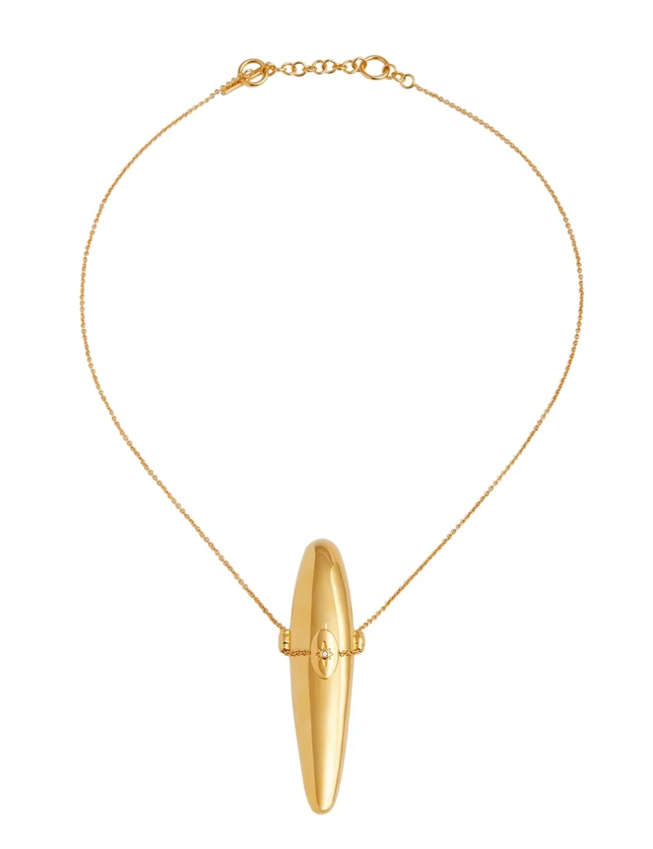 Clearance ZIMMERMANN Paint Stroke Locket Necklace