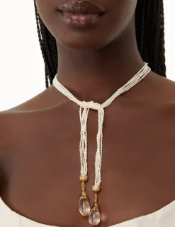 Clearance ZIMMERMANN Pearl Rope Lariat Necklace