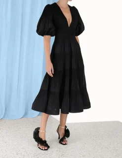 Best ZIMMERMANN Pleated Midi Dress