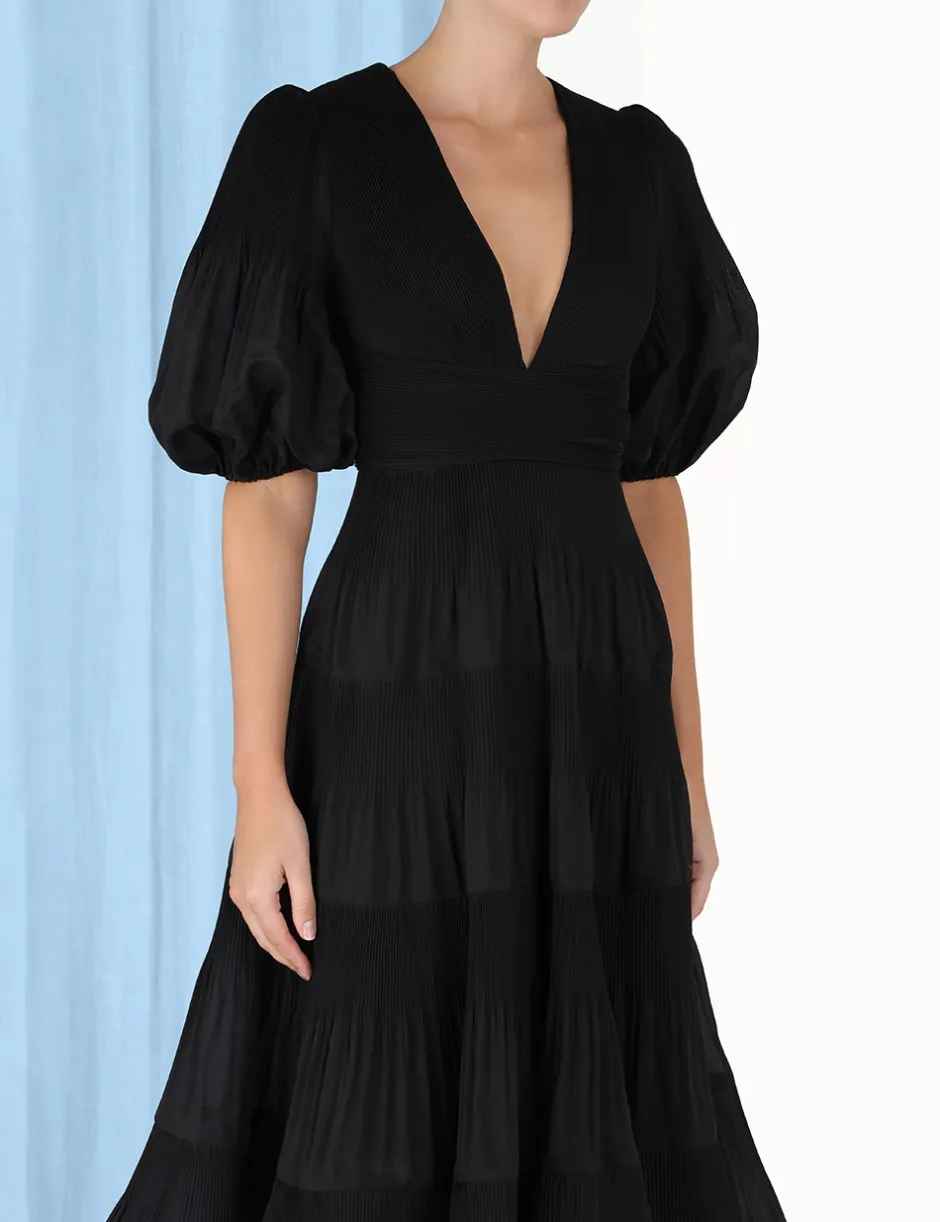Best ZIMMERMANN Pleated Midi Dress