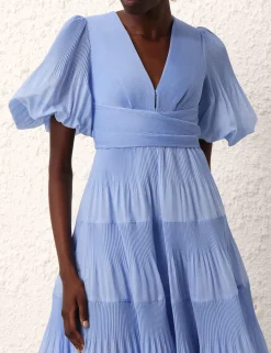 Clearance ZIMMERMANN Pleated Midi Dress