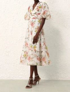 Hot ZIMMERMANN Pleated Midi Dress