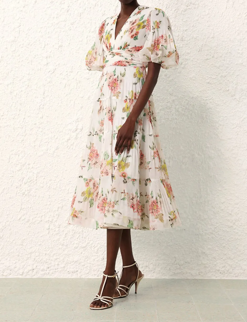 Hot ZIMMERMANN Pleated Midi Dress