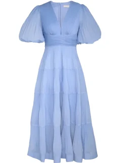 Best ZIMMERMANN Pleated Midi Dress