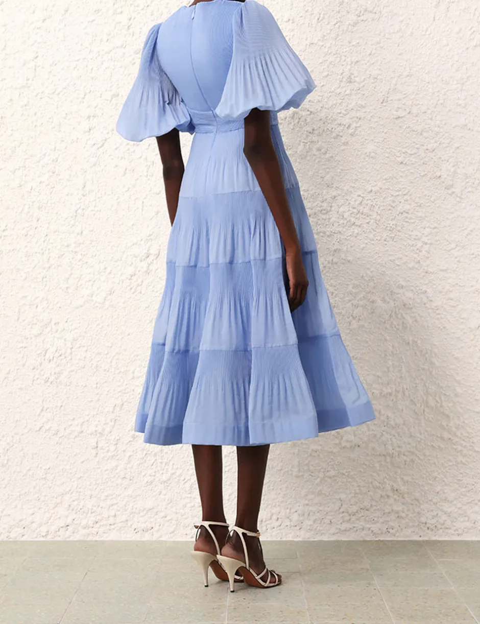 Best ZIMMERMANN Pleated Midi Dress