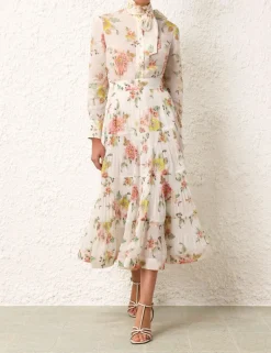 ZIMMERMANN Pleated Midi Skirt