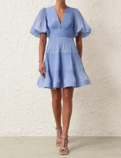 ZIMMERMANN Pleated Mini Dress