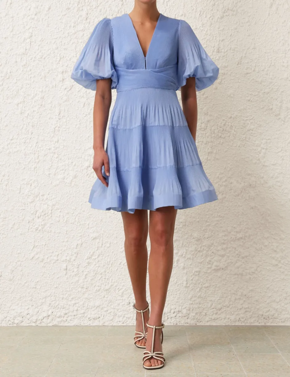 ZIMMERMANN Pleated Mini Dress