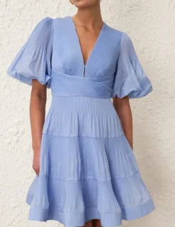 ZIMMERMANN Pleated Mini Dress