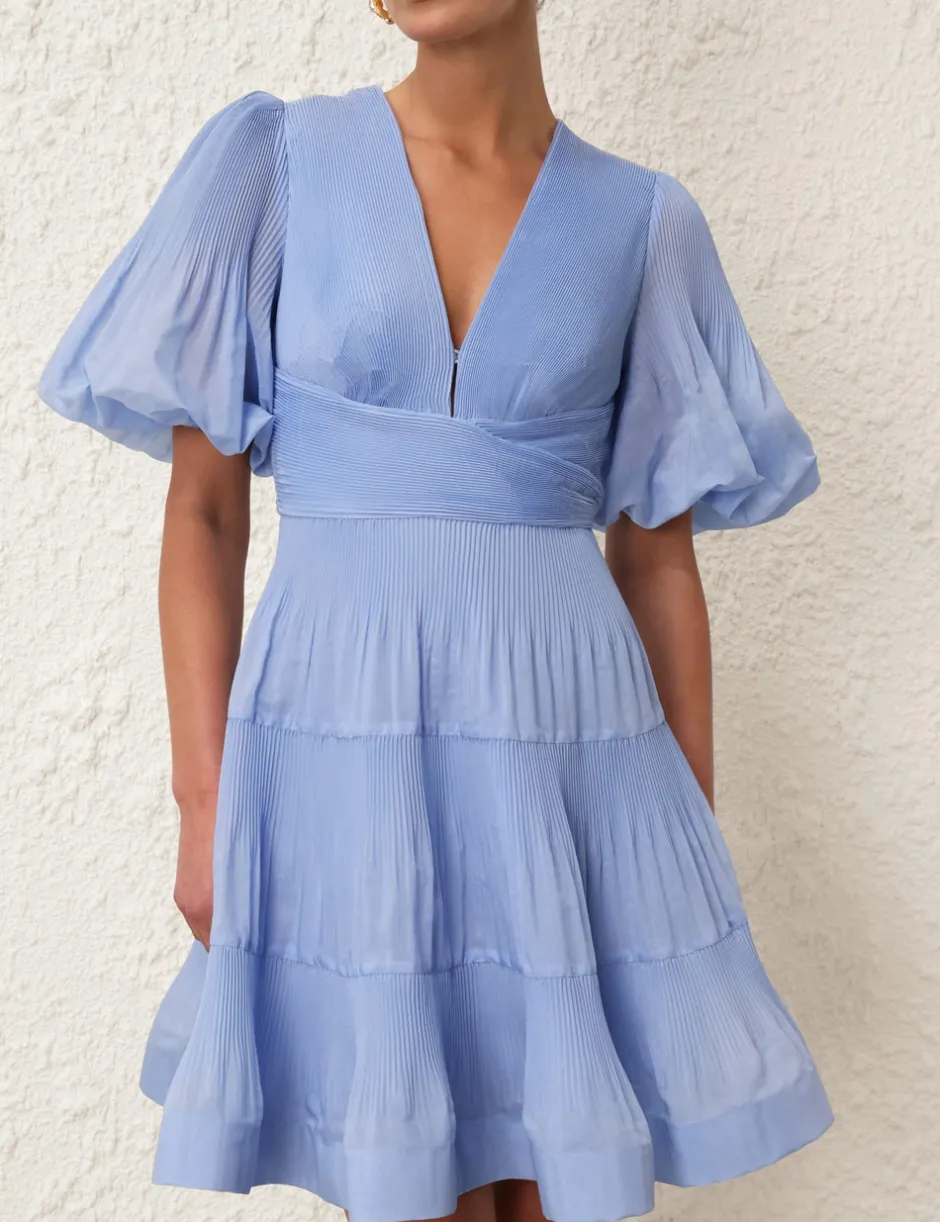 ZIMMERMANN Pleated Mini Dress