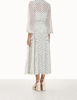 New ZIMMERMANN Pleated Sunray Midi Skirt