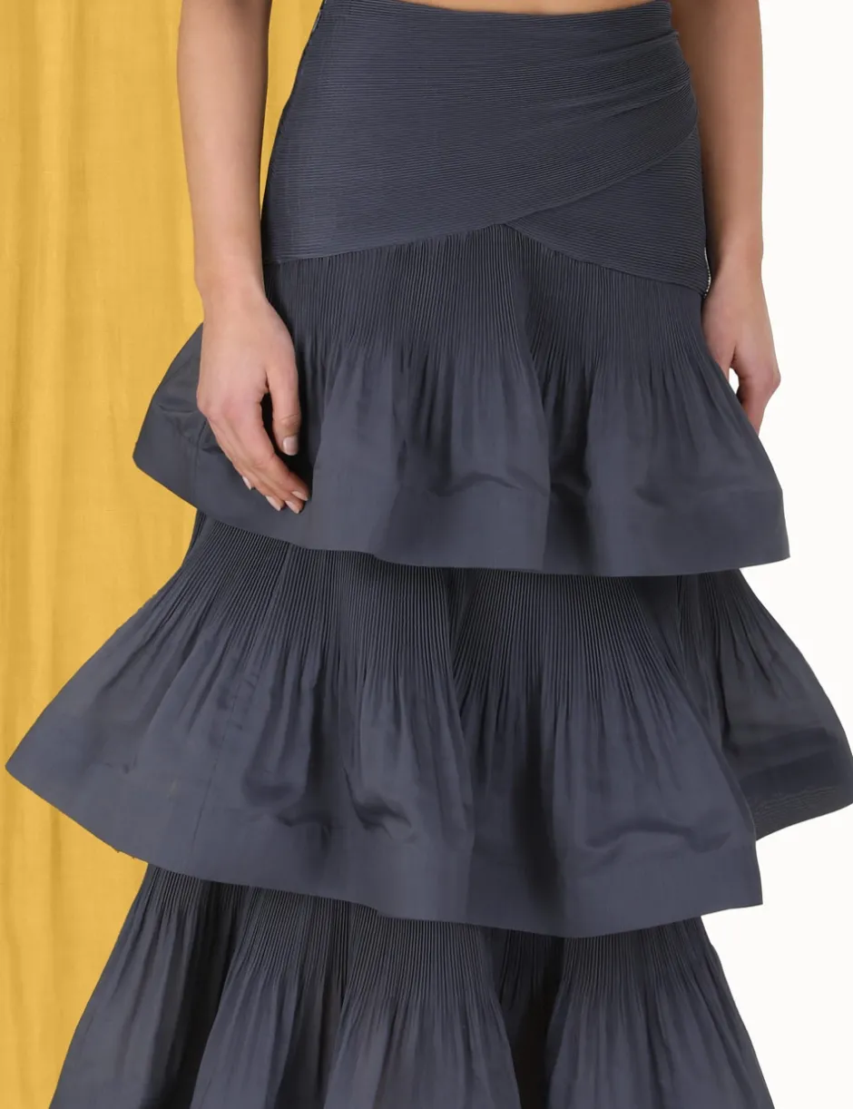 Hot ZIMMERMANN Pleated Tiered Skirt