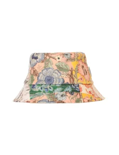 New ZIMMERMANN Printed Canvas Bucket Hat