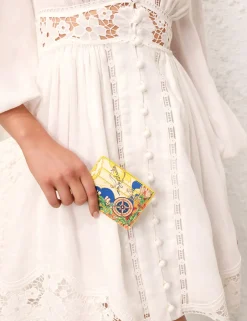 Sale ZIMMERMANN Printed Leather Cardholder