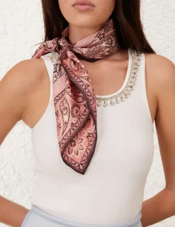 Outlet ZIMMERMANN Printed Silk Square 70