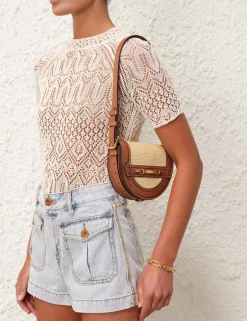 ZIMMERMANN Raffia Convertible Mini Bag