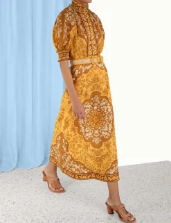 Outlet ZIMMERMANN Raie Column Skirt