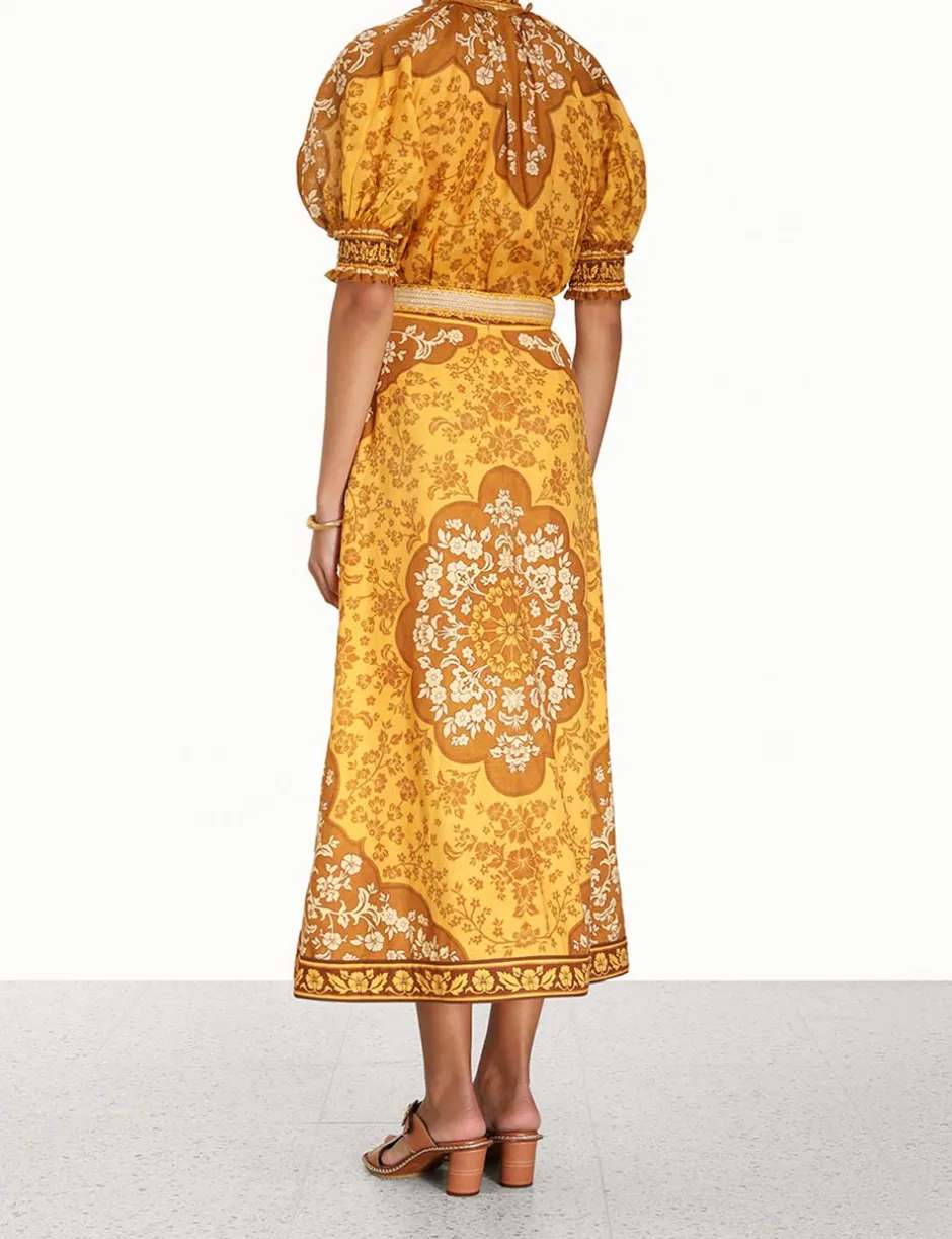 Outlet ZIMMERMANN Raie Column Skirt