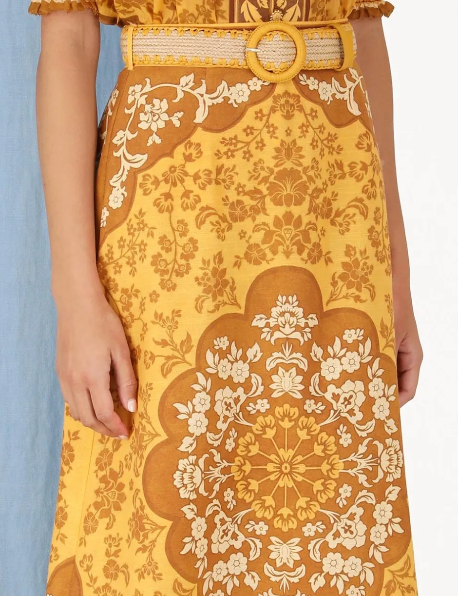Outlet ZIMMERMANN Raie Column Skirt