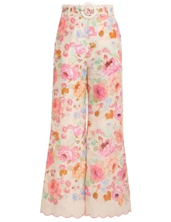Sale ZIMMERMANN Raie Crop Flare Pant