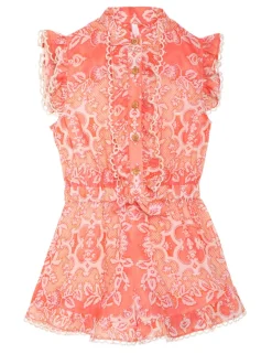 ZIMMERMANN Raie Frill Playsuit
