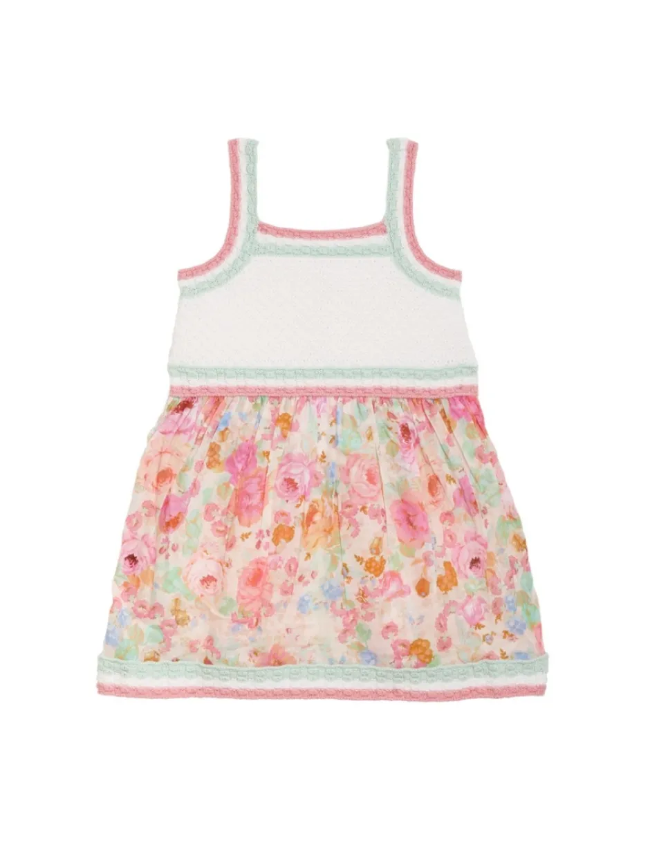 ZIMMERMANN Raie Knit Top Woven Dress