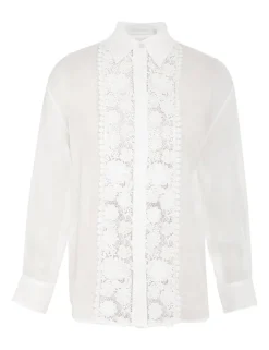 Outlet ZIMMERMANN Raie Lace Flower Shirt
