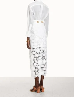Outlet ZIMMERMANN Raie Lace Flower Shirt