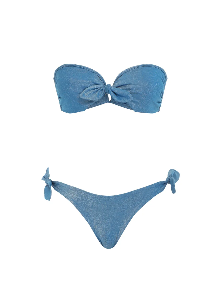 Online ZIMMERMANN Raie Lurex Tie Bikini