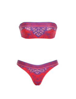 Online ZIMMERMANN Raie Placement Bandeau Bikini