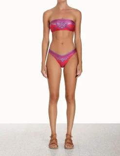Online ZIMMERMANN Raie Placement Bandeau Bikini