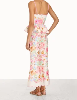 Outlet ZIMMERMANN Raie Scallop Peplum Top