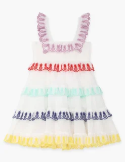 Online ZIMMERMANN Raie Shirred Picnic Dress