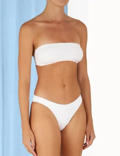 Best ZIMMERMANN Raie Texture Bandeau Bra