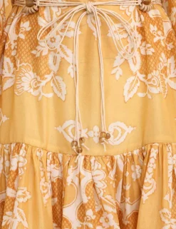 ZIMMERMANN Raie Tiered Billow Mini Dress
