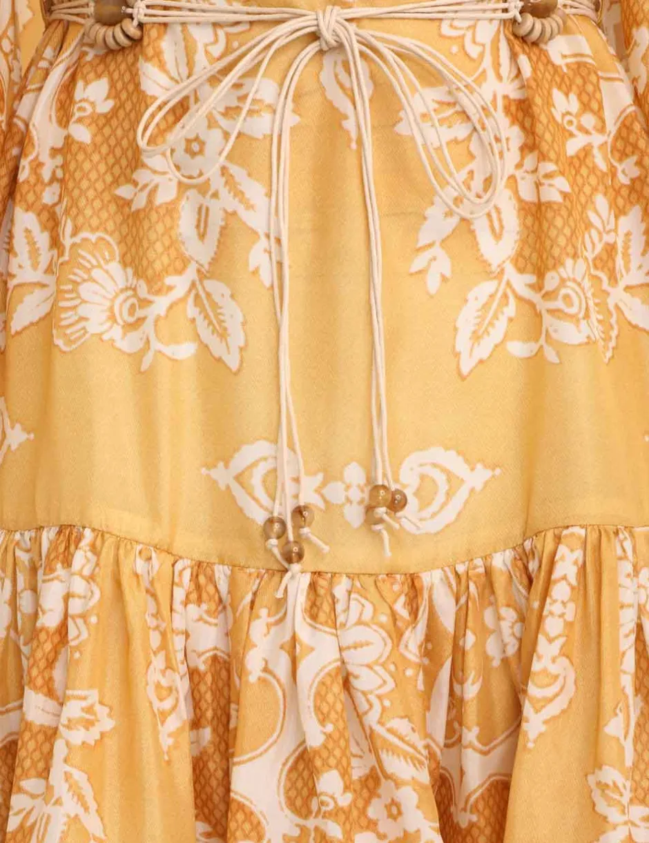ZIMMERMANN Raie Tiered Billow Mini Dress