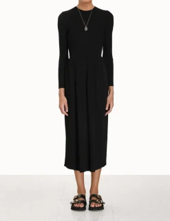 Outlet ZIMMERMANN Rib Midi Dress