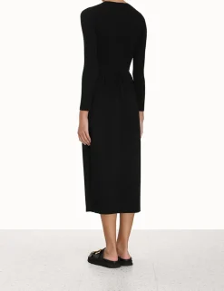 Outlet ZIMMERMANN Rib Midi Dress