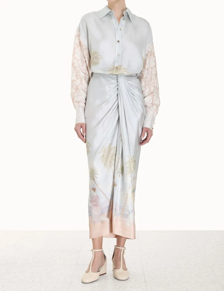 Best ZIMMERMANN Sensory Drape Midi Skirt