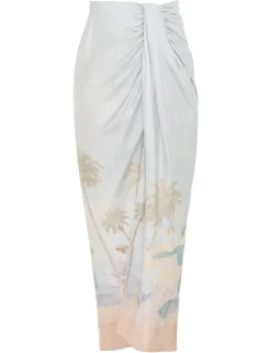Sale ZIMMERMANN Sensory Drape Midi Skirt