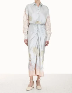 Sale ZIMMERMANN Sensory Drape Midi Skirt