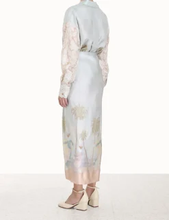 Sale ZIMMERMANN Sensory Drape Midi Skirt